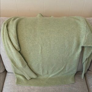 ARITZIA The Babaton Green Knit Turtleneck Sweater